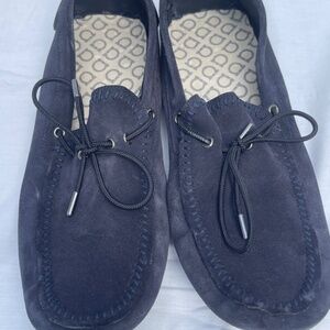 Salvatore Ferragamo Men's Shoes Size 11 E Atlante Loafers Drivers Navy Blue